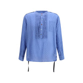 Blusa de algodón y seda Undercover